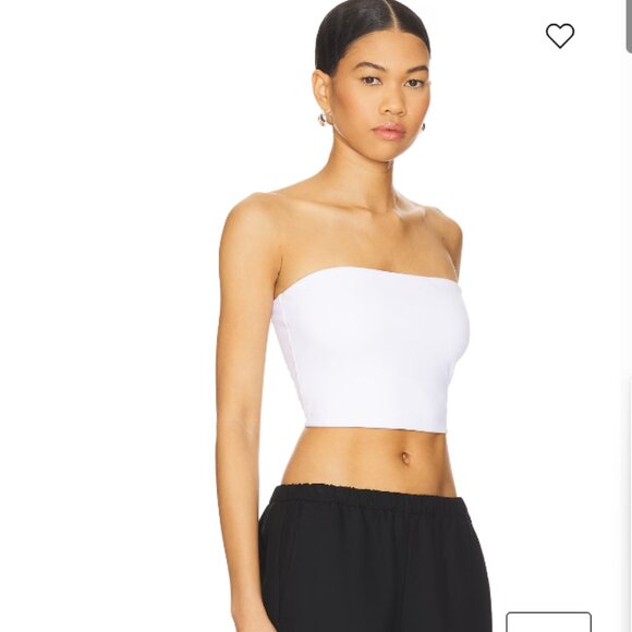 Susana Monaco Strapless Crop Top in Sugar Size M - Picture 2 of 6